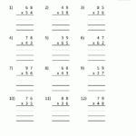 Multiplication Sheets 4Th Grade for Printable Multiplication Exercises