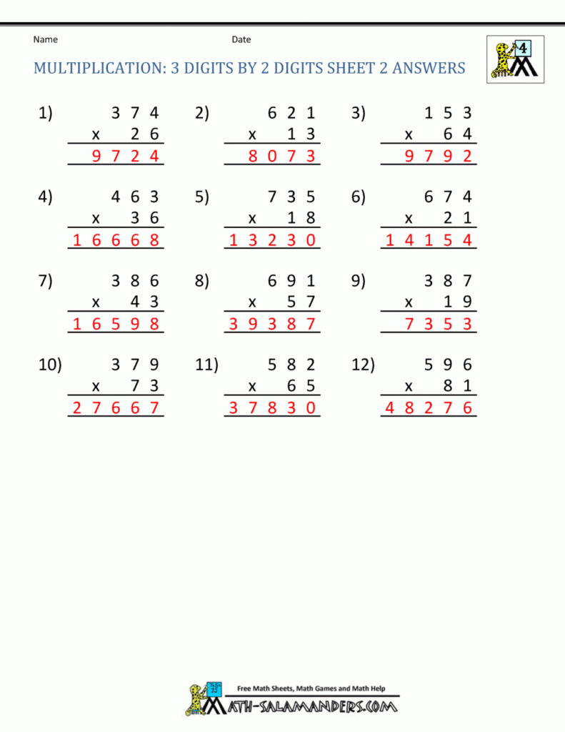 Multiplication Sheets 4Th Grade throughout Multiplication Worksheets Ks2 Pdf