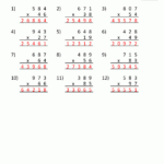 Multiplication Sheets 4Th Grade within Worksheets On Multiplication For Grade 3