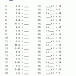 Multiplication Table Worksheets Grade 3 in Printable Multiplication Practice Chart