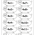 Multiplication Times Tables Worksheets – 2, 3 &amp; 4 Times inside Printable Multiplication 4S