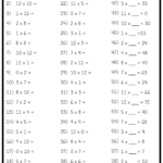 Multiplication Times Tables Worksheets 4 | Printable in Multiplication Worksheets 4S