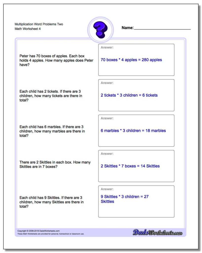 Multiplication Word Problems Intended For Multiplication Worksheets Year 3 Multiplication Word Problems Intended For Multiplication Worksheets Year 3