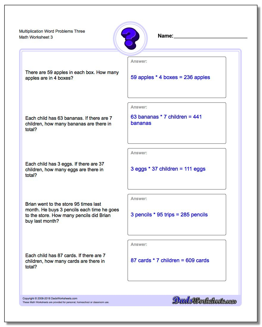 Multiplication Word Problems pertaining to Multiplication Worksheets Year 3 Pdf Multiplication Word Problems pertaining to Multiplication Worksheets Year 3 Pdf