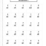 Multiplication Worksheet Multiples Of 2 | Printable with regard to Multiplication Worksheets 2S