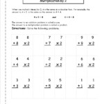 Multiplication Worksheets And Printouts for Worksheets Multiplication Grade 2