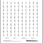 Multiplication Worksheets: Conventional Two Minute Tests in Printable Multiplication Timed Tests