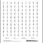 Multiplication Worksheets: Conventional Two Minute Tests pertaining to Printable Multiplication Test