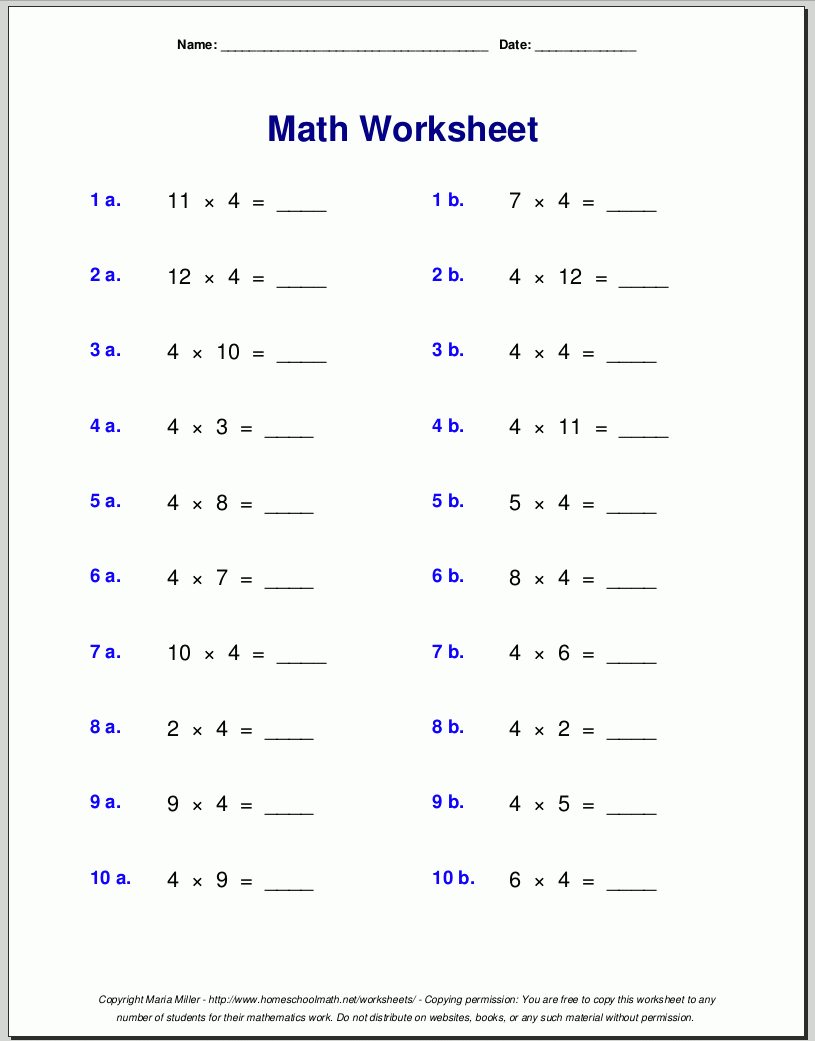 Multiplication Worksheets For Grade 3 regarding Printable Multiplication Worksheets For 7Th Grade Multiplication Worksheets For Grade 3 regarding Printable Multiplication Worksheets For 7Th Grade