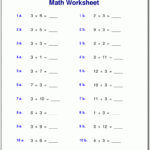 Multiplication Worksheets For Grade 3 Within Printable Multiplication Exercises