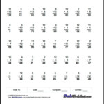 Multiplication Worksheets For Progressive Twelve Times Table In Multiplication Worksheets 50 Problems