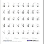 Multiplication Worksheets For Progressive Twelve Times Table in Multiplication Worksheets 50 Problems