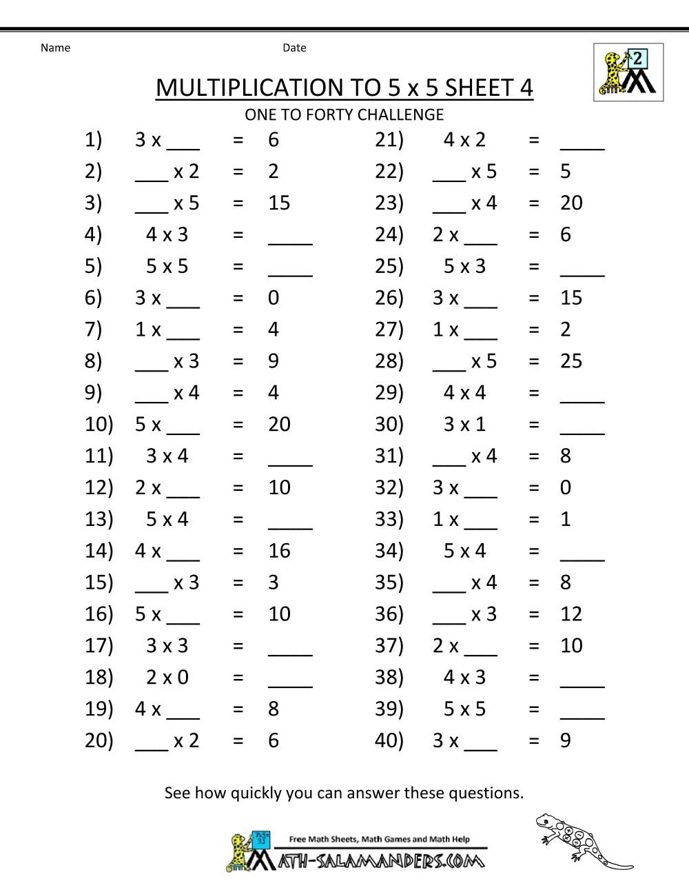 Multiplication Worksheets Grade 3 Coloring | Math in Grade 3 Multiplication Printable