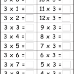 Multiplication Worksheets Kindergarten Preschool And For regarding Multiplication Worksheets Year 3 Free