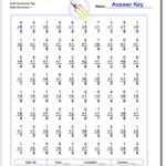 Multiplication Worksheets: Two Minute Tests 80 And 100 inside Multiplication Worksheets 80 Problems