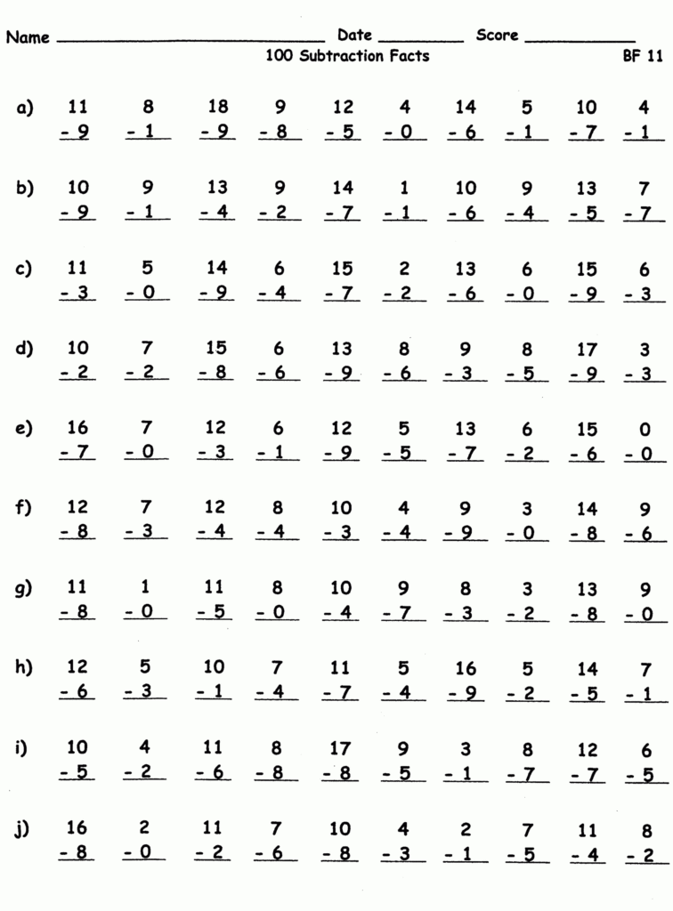 Multiplication Worksheets Two Minute Tests And Math Facts With Printable Multiplication Problems 100