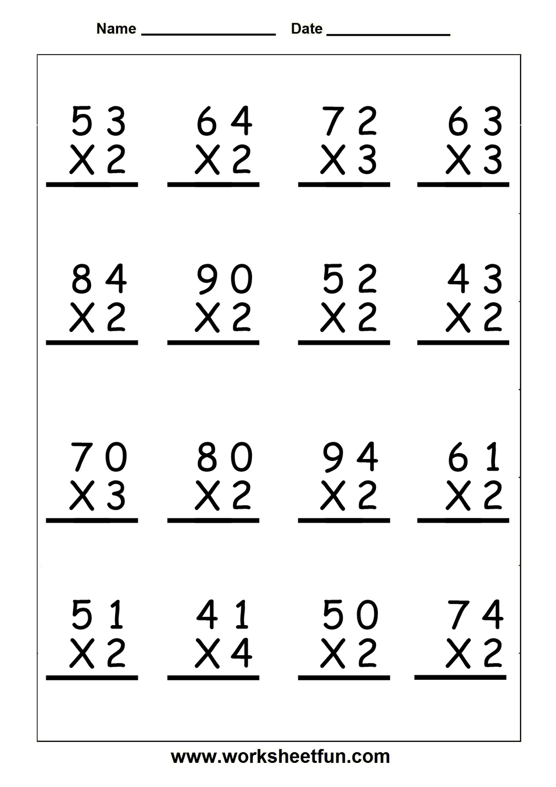 Multiplication Worksheets Year 5 | Kids Activities with Multiplication Worksheets Ks2 Year 5