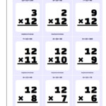 Multiplication10, 11, 12 Flash Cards With Printable Multiplication Flashcards 0 12