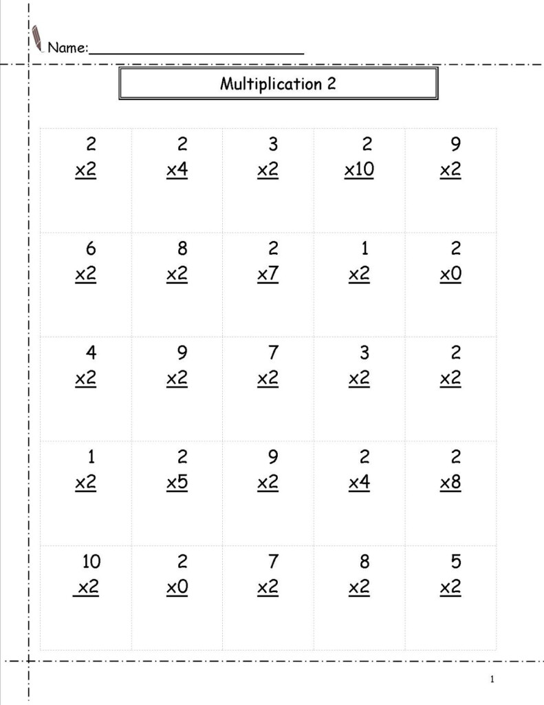 Multiply2 Worksheets | Activity Shelter intended for Multiplication Worksheets X2