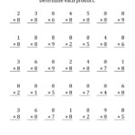 Multiply8 Worksheets | Activity Shelter In Printable Multiplication 8