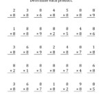 Multiply8 Worksheets | Activity Shelter in Printable Multiplication 8