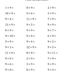 Multiply9 Worksheets | Printable Shelter in Multiplication Worksheets Horizontal