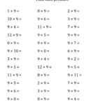 Multiply9 Worksheets | Printable Shelter in Multiplication Worksheets Horizontal