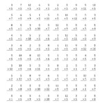 Multiplying 1 To 125 (A) Practice Sheets Plus Answers throughout 5 Multiplication Printable