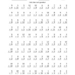 Multiplying1 To 10 With Factors 1 To 12 (100 Questions) (A) Pertaining To Multiplication Worksheets Vertical