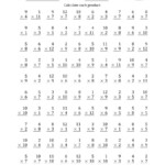 Multiplying1 To 10 With Factors 1 To 12 (100 Questions) (A) pertaining to Multiplication Worksheets Vertical