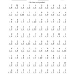 Multiplying1 To 5 With Factors 1 To 10 (100 Questions) (A) with regard to 5's Multiplication Worksheets