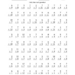 Multiplying6 And 7 With Factors 1 To 12 (100 Questions) (A) inside Worksheets Multiplication 6