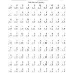 Multiplying6 To 8 With Factors 1 To 12 (100 Questions) (A) With Printable Multiplication Sheets 1 12