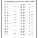 Pin On Education inside Multiplication Worksheets 9 Tables