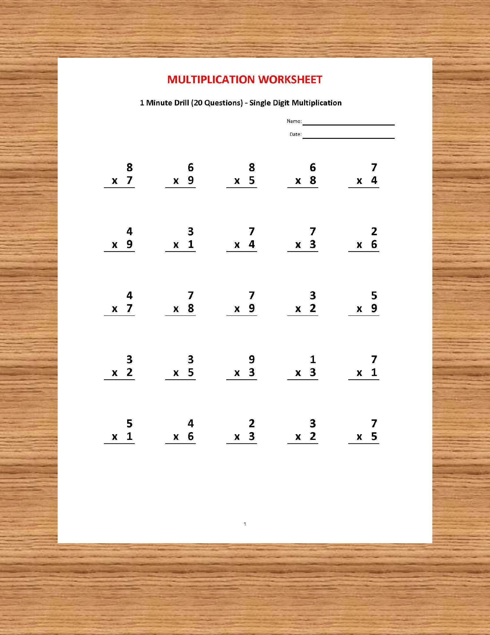 Pin On Kids with Multiplication Worksheets Year 3 Pdf
