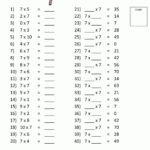 Pin On Korrutustabel Inside Free Printable 7 Multiplication Worksheets