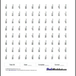 Pin On Two Min Test with regard to Multiplication Worksheets X1