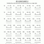 Practice Math Worksheets Multiplication 4 Digits 2Dp1 intended for Multiplication Quiz Printable 4Th Grade