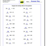 Pre-Algebra within Worksheets In Multiplication And Division