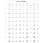 Printable Basic Math Worksheet | Printable Worksheets And inside Multiplication Worksheets X3 And X4