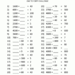 Printable Division Sheets Intended For Multiplication Worksheets Online