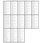 Printable Multiplication Facts 0 12 | Multiplication Facts intended for Printable Multiplication Table 0-12