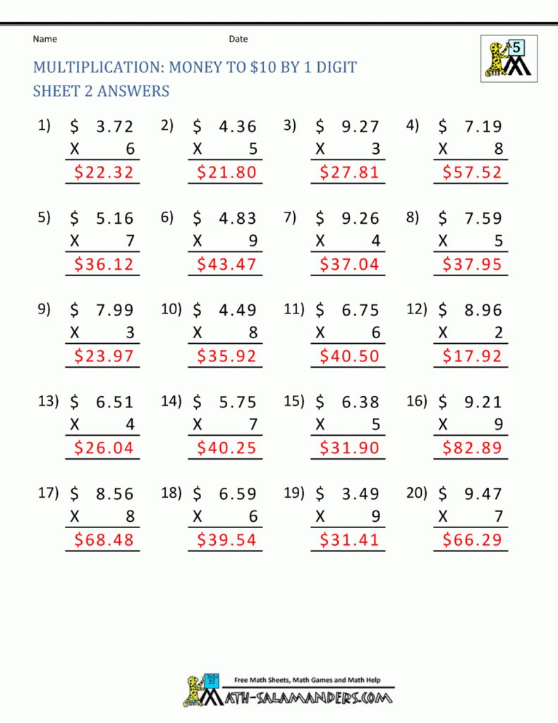 Printable Multiplication Sheet 5Th Grade Inside Printable Multiplication Sheet Printable Multiplication Sheet 5Th Grade Inside Printable Multiplication Sheet