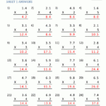 Printable Multiplication Sheets 5Th Grade in Free Printable Long Multiplication