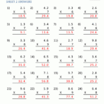 Printable Multiplication Sheets 5Th Grade regarding Worksheets Multiplication Of Decimals