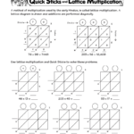 Quick Sticks And Lattice Multiplication | Math Classroom With Regard To Free Printable Lattice Multiplication Grids