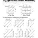 Quick Sticks And Lattice Multiplication | Math Classroom with regard to Free Printable Lattice Multiplication Grids