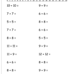 Sample Kumon Math Worksheets Fine Pdf Images Worksheet with regard to Printable Multiplication Worksheets 8Th Grade