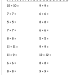 Sample Kumon Math Worksheets Fine Pdf Images Worksheet Within Multiplication Worksheets In Pdf