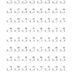 Second Grade Mathltiplication Worksheets 2Nd For All Math intended for Printable Multiplication Worksheets 2Nd Grade